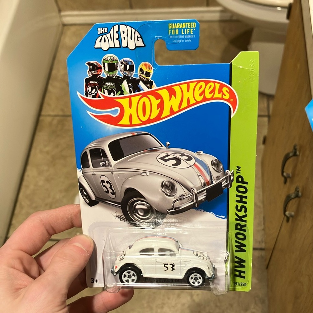 White Die-Cast Toy Car